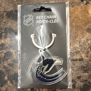 NHL Vancouver Canucks team logo Keychain